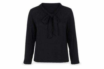 Marks & Spencer Womens Black Viscose Basic T-Shirt Size 8 V-Neck