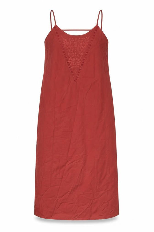 Limited Edition Womens Red Polyester Slip Dress Size 16 Round Neck Zip