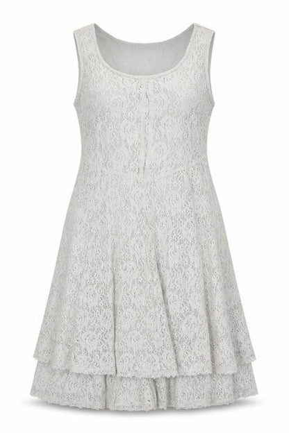 Simclan Womens Grey Geometric Polyester Trapeze & Swing Size 8 Scoop Neck Zip