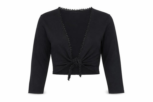 Kaliko Womens Black V-Neck Viscose Wrap Jumper Size 12