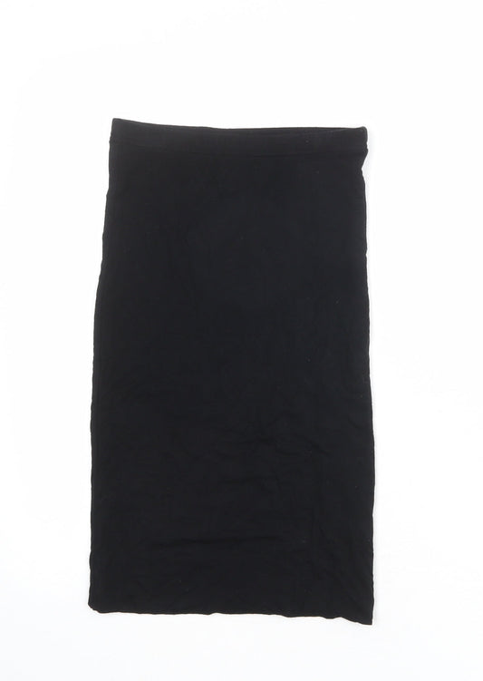 Topshop Womens Black Viscose Bandage Skirt Size 6