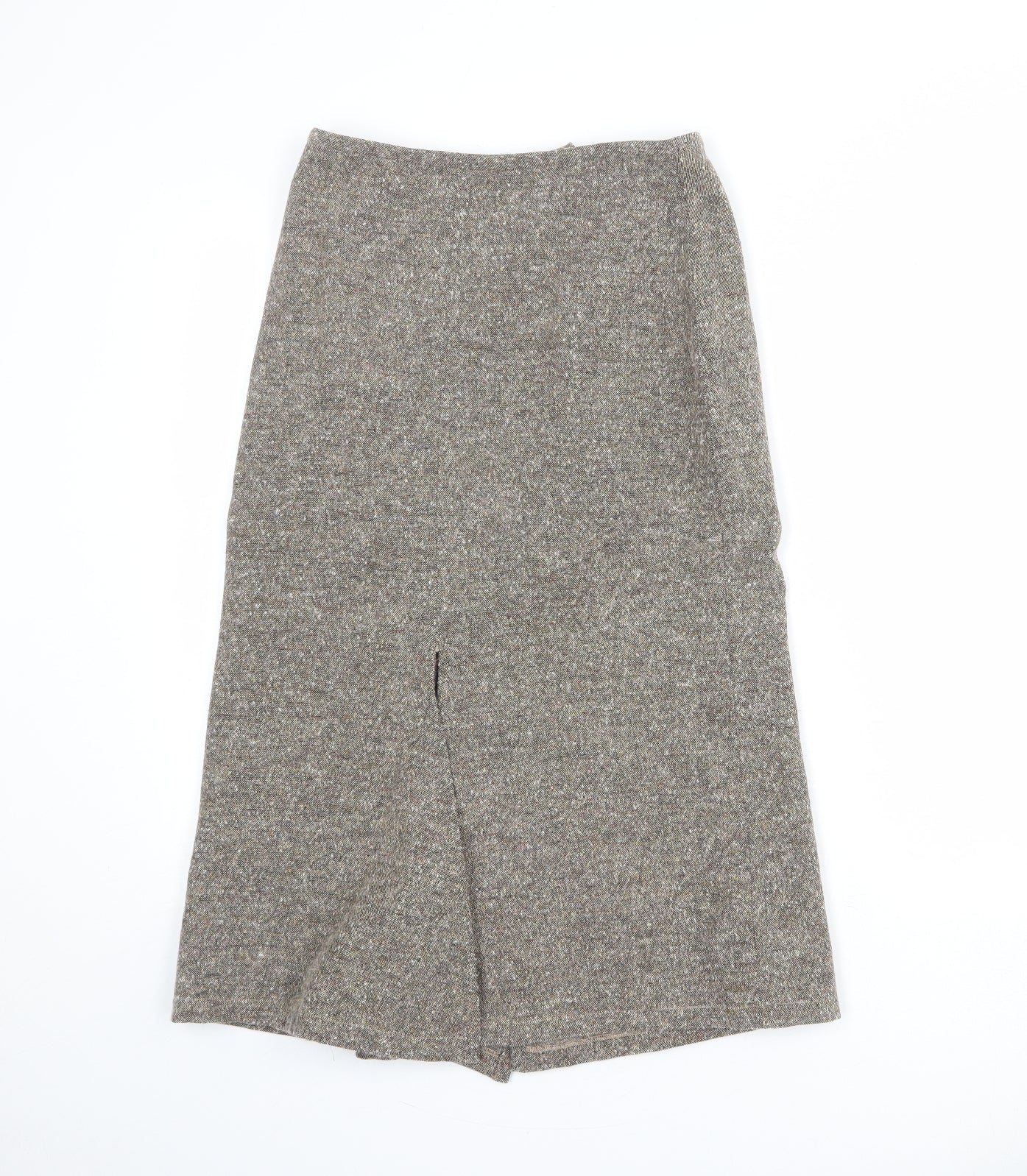 Yellow Hammer Womens Beige Wool A-Line Skirt Size 28 in Zip