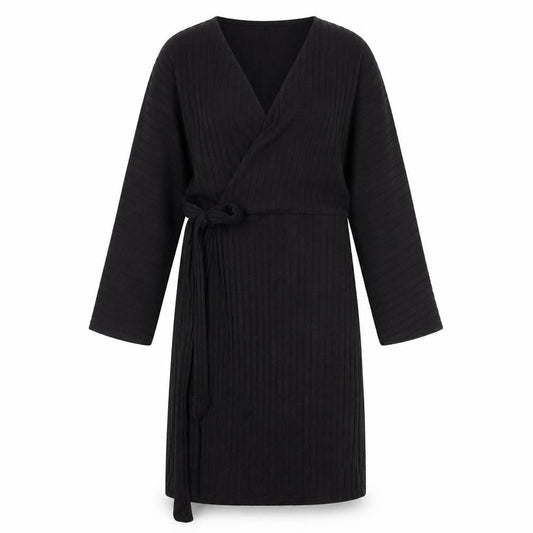River Island Womens Black Polyester A-Line Size 10 V-Neck Tie