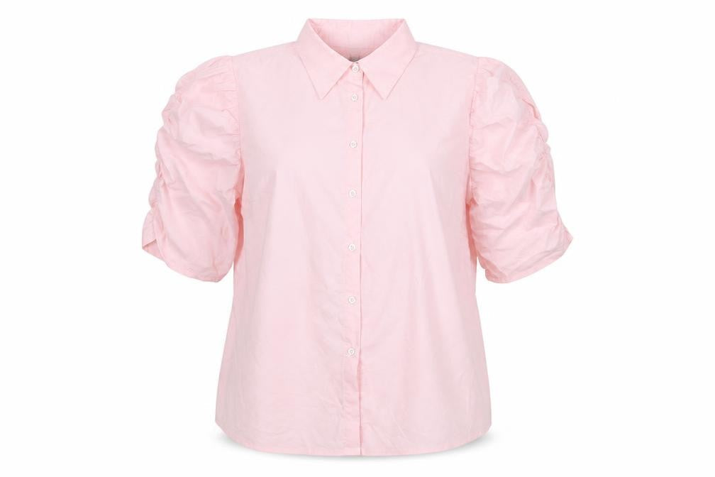 CULTURE Womens Pink Polyester Basic Button-Up Size XL Collared