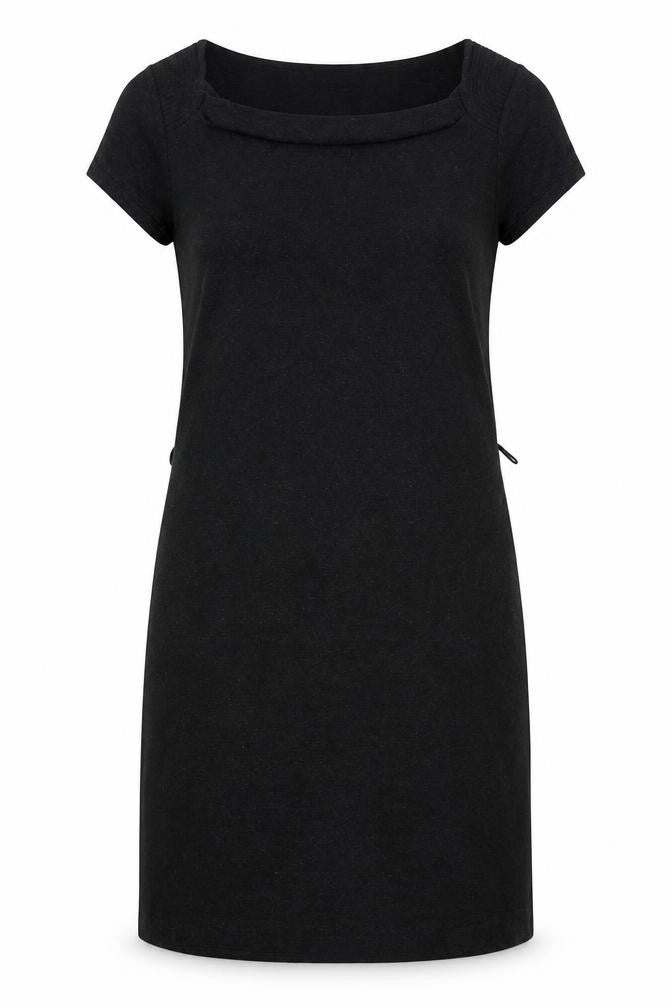 The White Company Womens Grey Viscose Shift Size M Square Neck Pullover