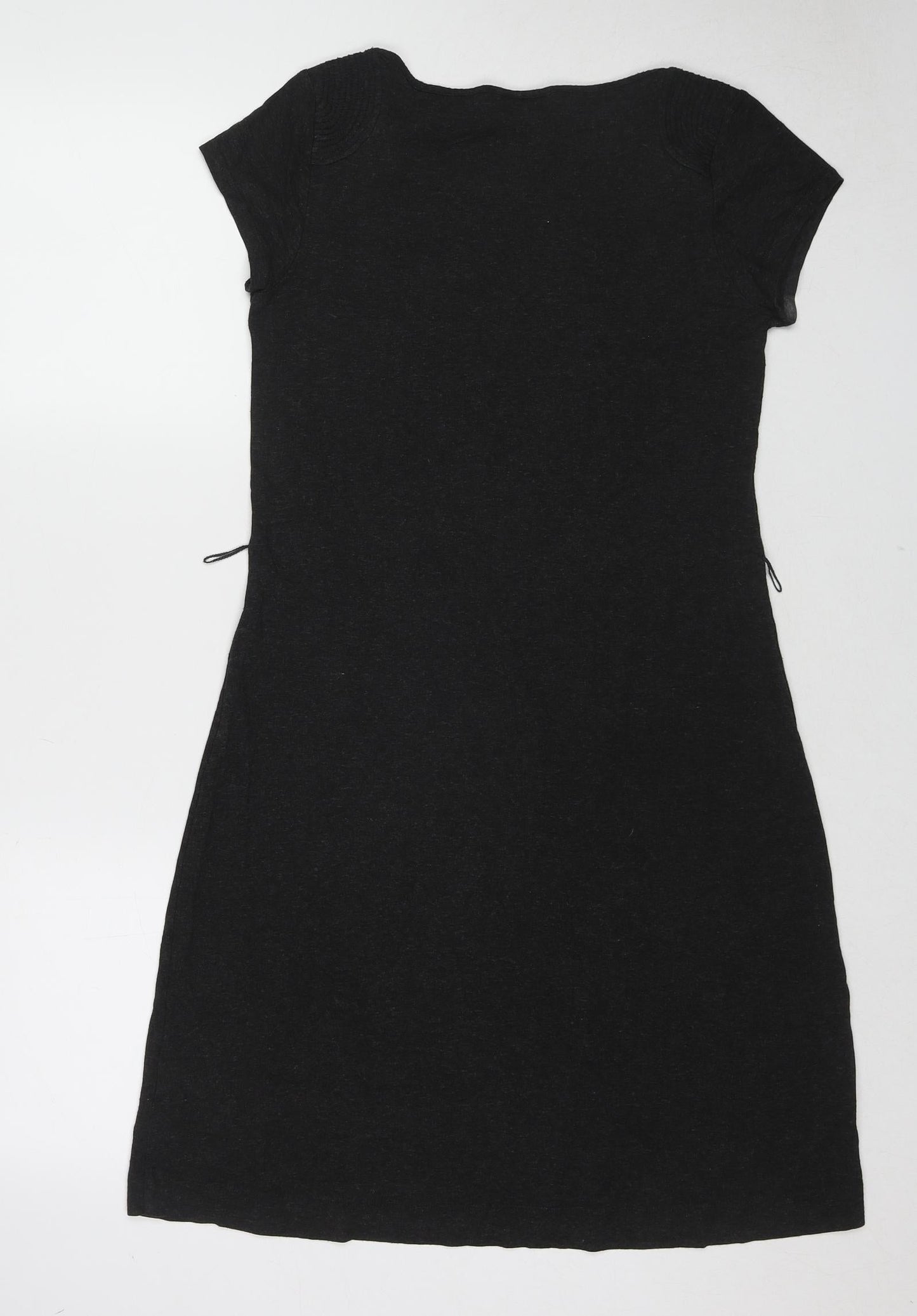 The White Company Womens Grey Viscose Shift Size M Square Neck Pullover
