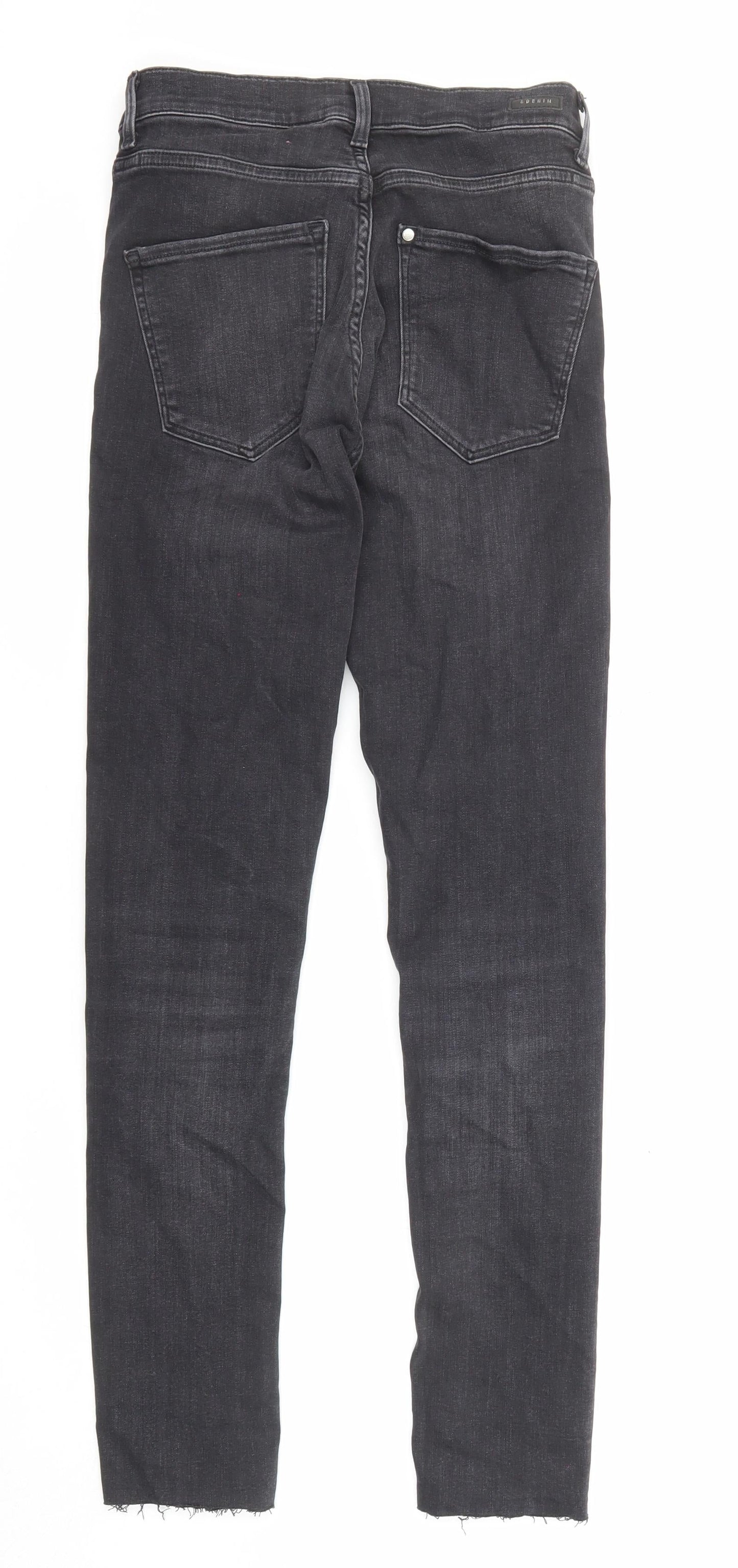 H&M Womens Black Cotton Skinny Jeans Size 27 in L32 in Regular Zip