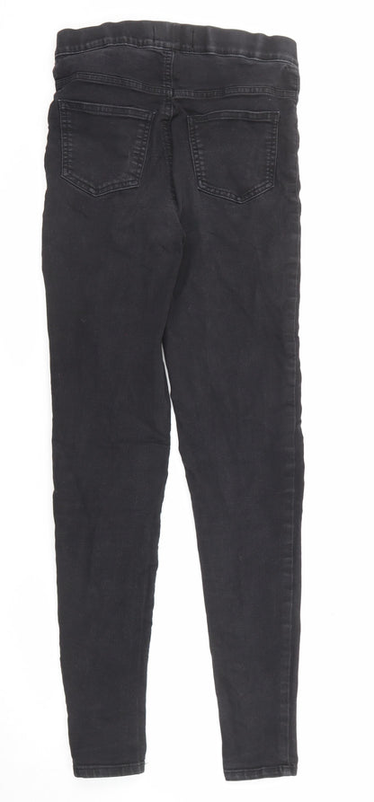Marks & Spencer Womens Black Cotton Jegging Jeans Size 8 L29 in Regular