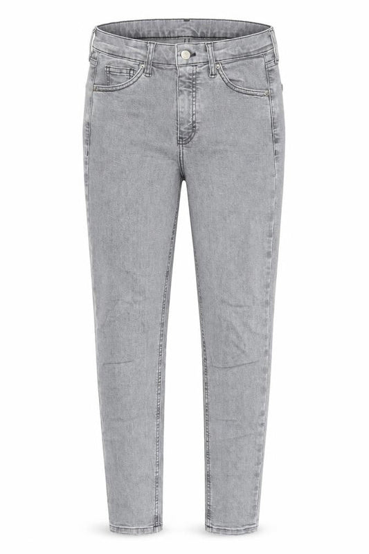 Topshop Womens Grey Cotton Skinny Jeans Size 26 in L32 in Regular Zip