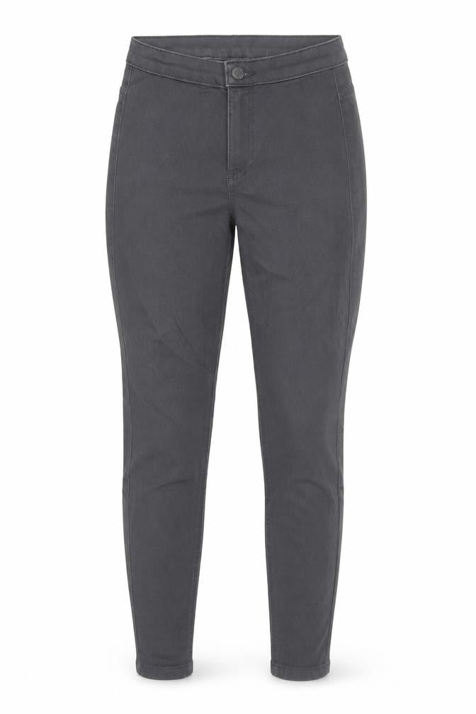 Marks & Spencer Womens Grey Cotton Skinny Jeans Size 8 L25 in Regular Zip