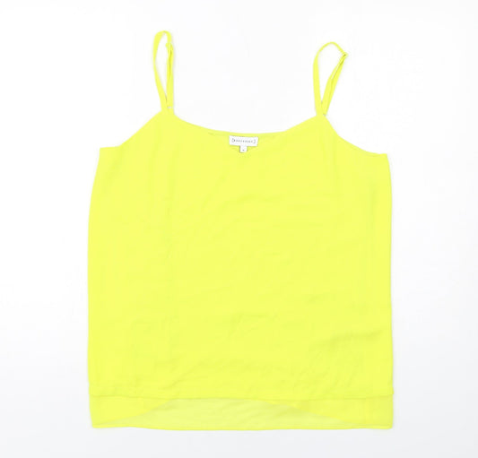 Warehouse Womens Yellow Viscose Camisole Tank Size 16 V-Neck
