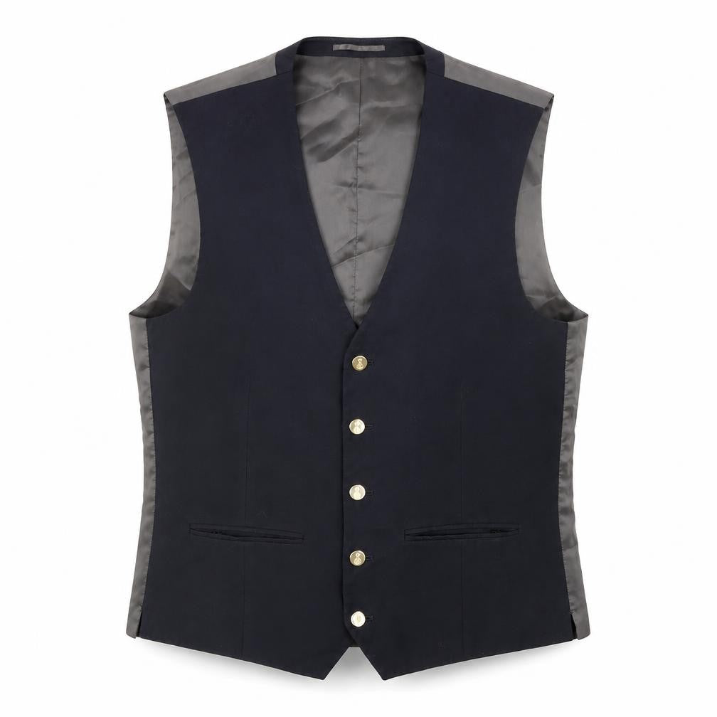 NEXT Mens Blue Polyester Jacket Suit Waistcoat Size 40 Regular