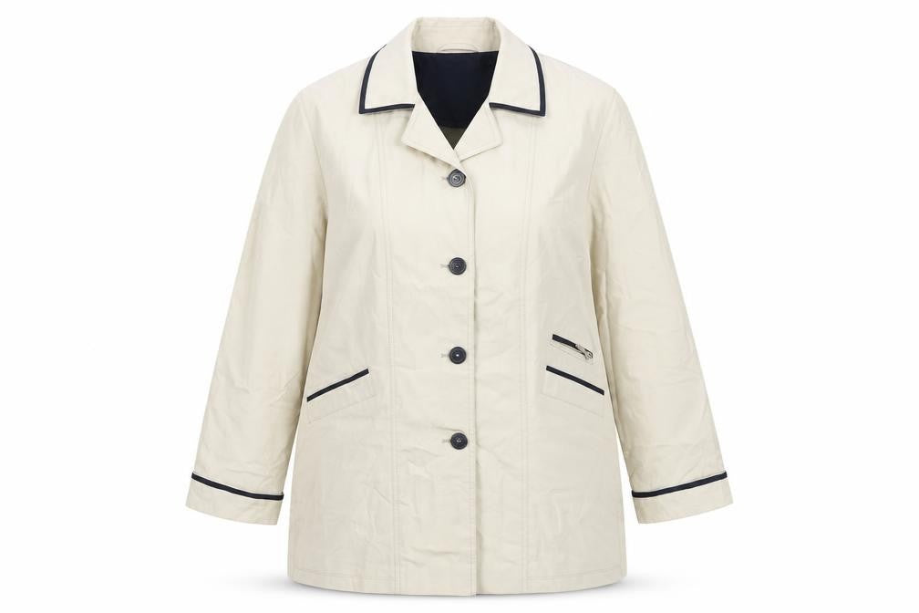 Berkertex Womens Beige Jacket Size 14 Button