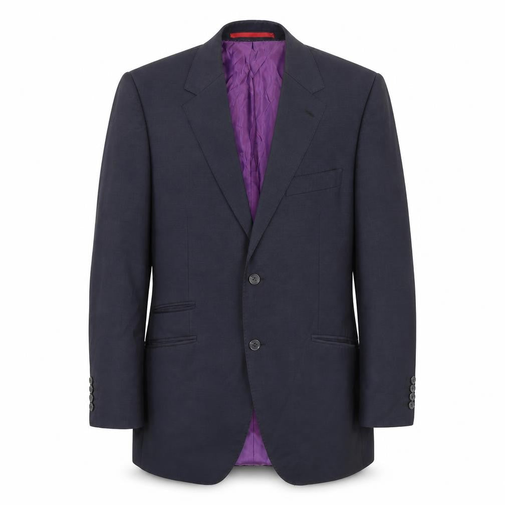 Howick Tailored Mens Blue Wool Jacket Suit Jacket Size 38 Regular
