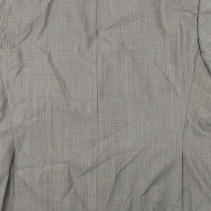 Benvenuto Mens Beige Wool Jacket Suit Jacket Size 44 Regular