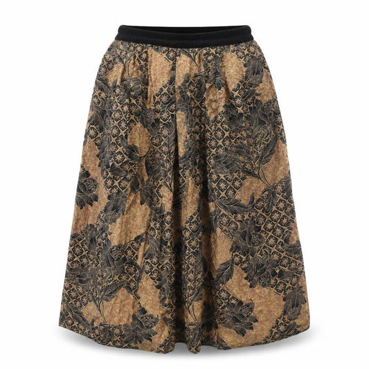 Basler Womens Multicoloured Satin Long Geometric A-Line Skirt Size 10