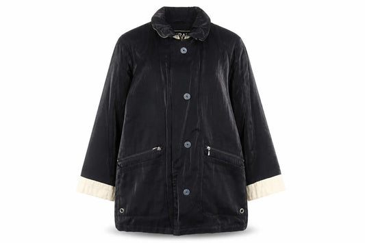 Astraka Womens Black Overcoat Coat Size S Zip