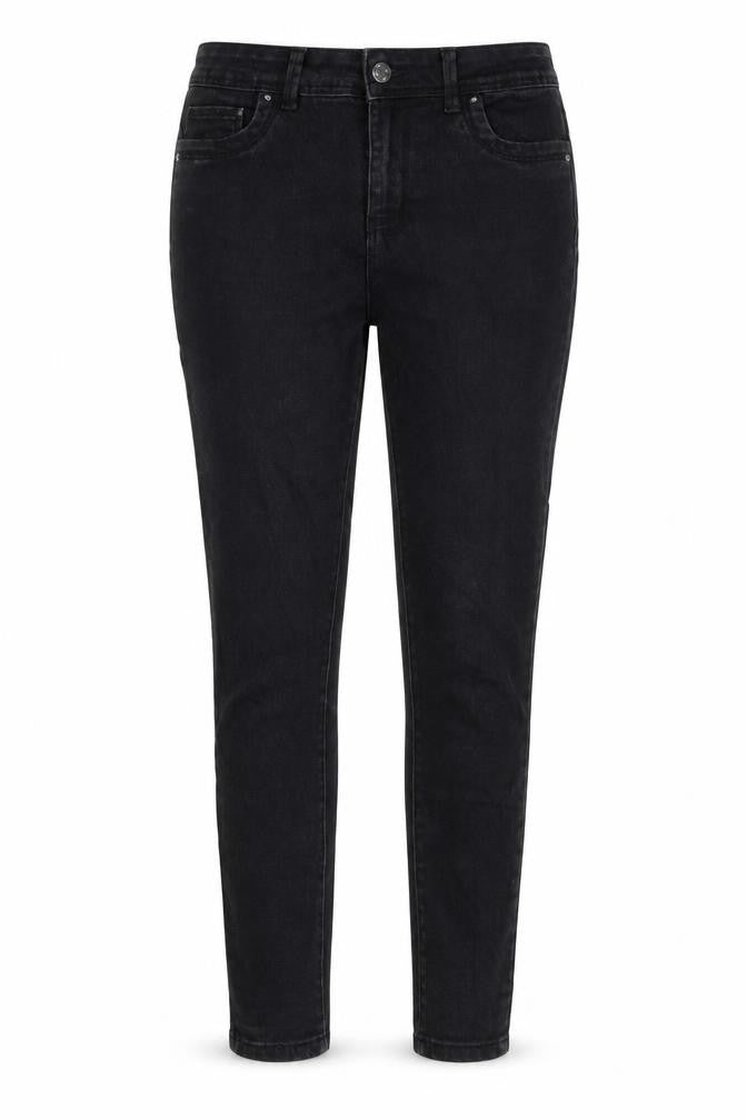 Denim & Co. Womens Black Cotton Skinny Jeans Size 12 L29 in Regular Zip