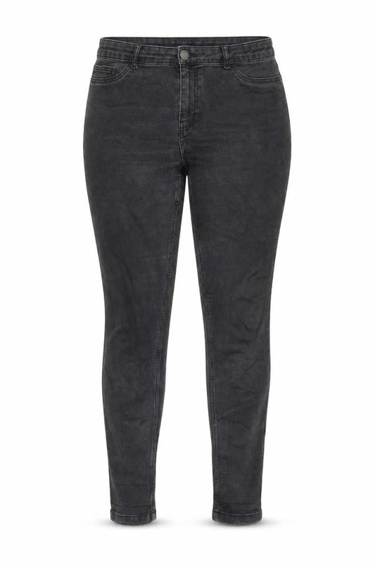 JUNAROSE Womens Grey Cotton Skinny Jeans Size 20 L30 in Regular Zip