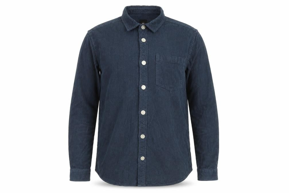 River Island Mens Blue Cotton Button-Up Size S Collared Button