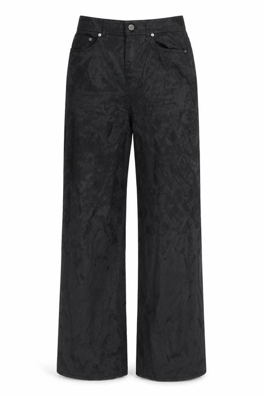 & Other Stories Womens Black Polyester Trousers Size 6 L33 in Regular Zip