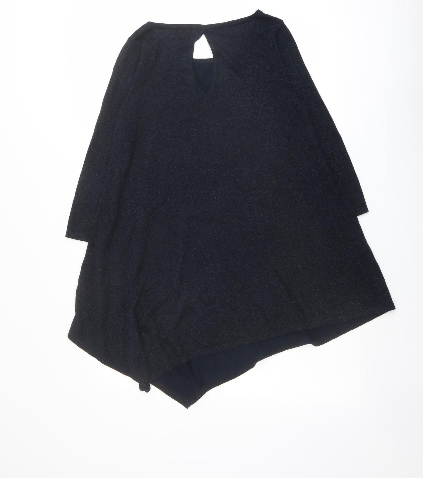 NEXT Womens Blue Round Neck Viscose Pullover Jumper Size 12