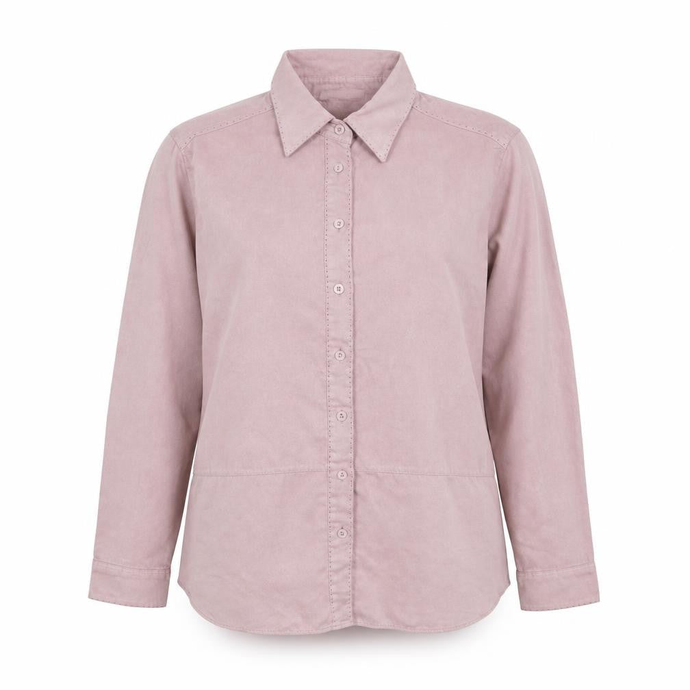 Marks & Spencer Womens Pink Polyester Basic Button-Up Size 12 Collared