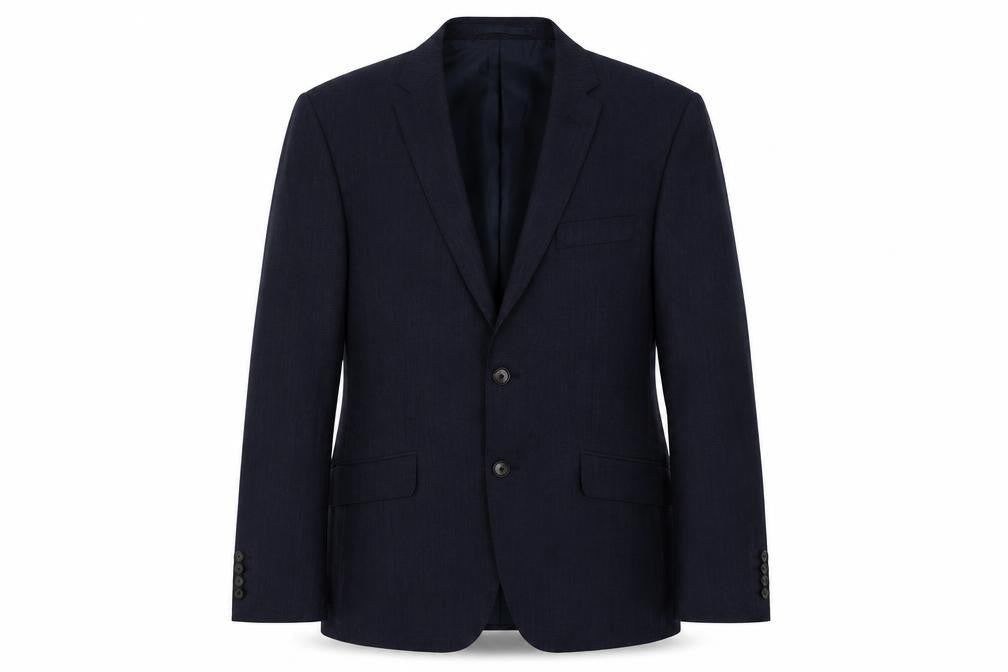 Marks & Spencer Mens Blue Wool Jacket Suit Jacket Size 44 Regular