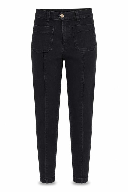 H&M Womens Black Cotton Skinny Jeans Size 8 L29 in Regular Zip