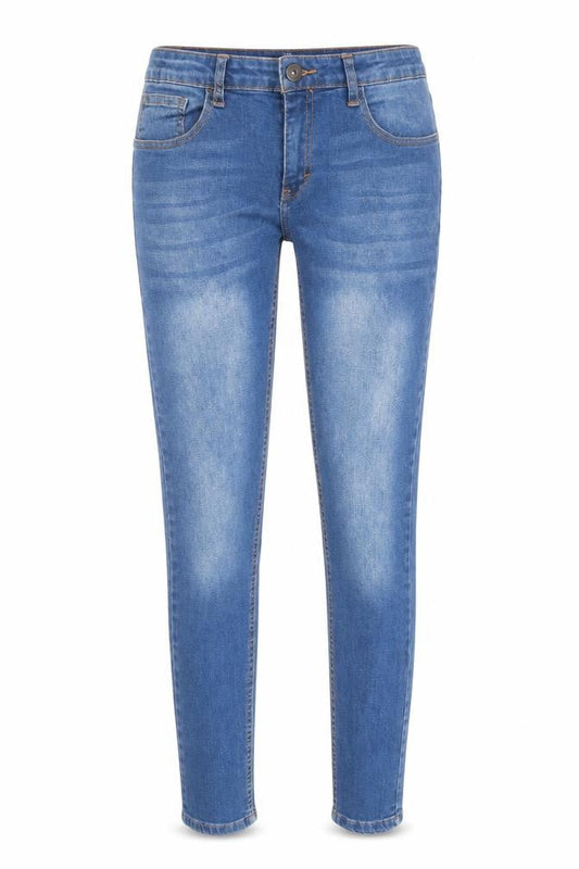 Cuidado Con El Perro Womens Blue Cotton Skinny Jeans Size 30 in L31 in Regular Zip