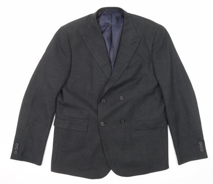 Next Mens Black Polyester Jacket Suit Jacket Size 42 Regular