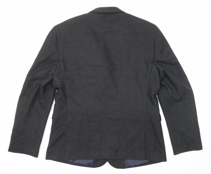 Next Mens Black Polyester Jacket Suit Jacket Size 42 Regular