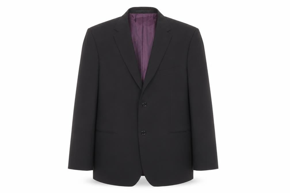 Greenwoods Mens Black Polyester Jacket Suit Jacket Size 42 Regular