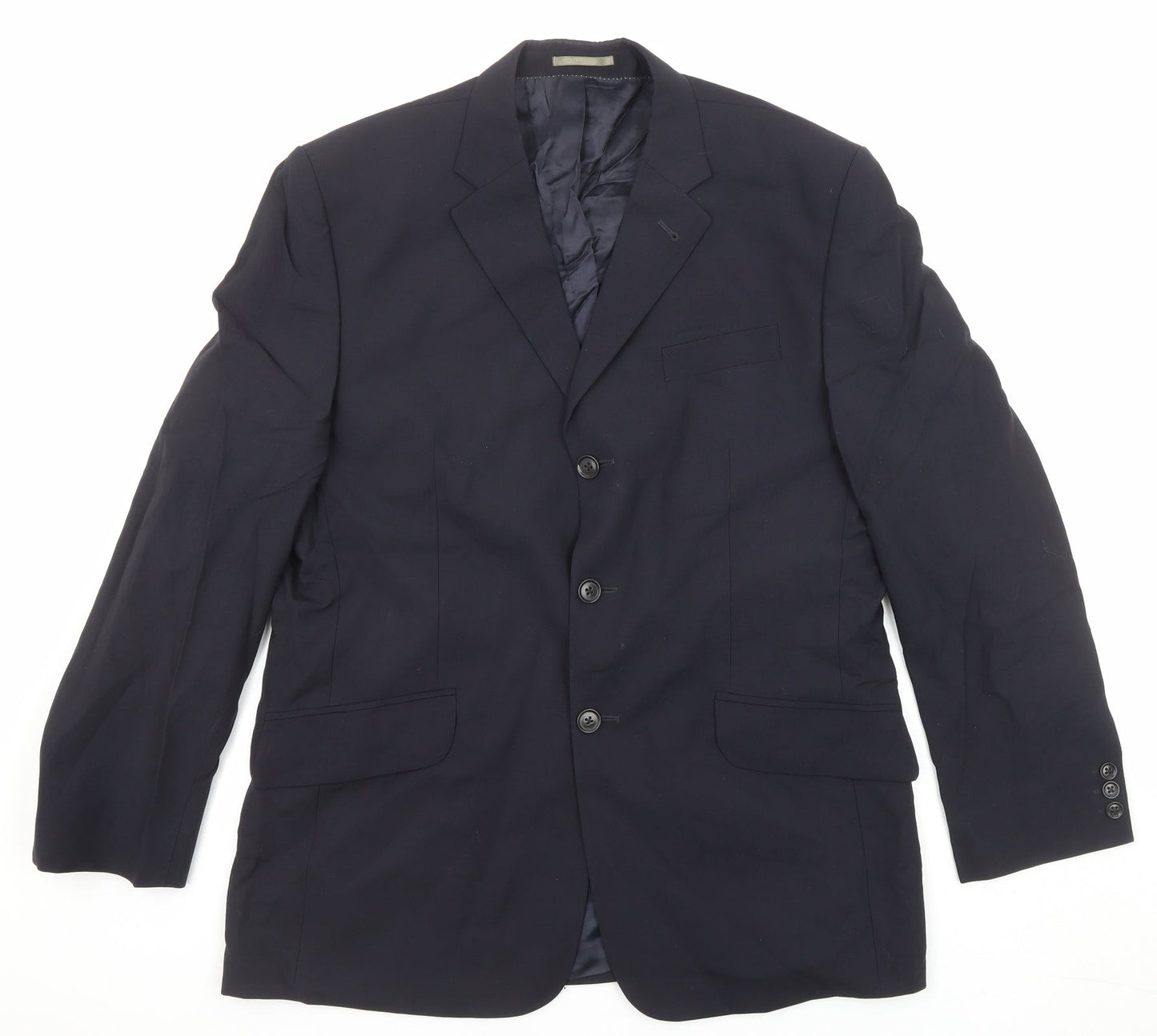 NEXT Mens Blue Wool Jacket Suit Jacket Size 40 Regular