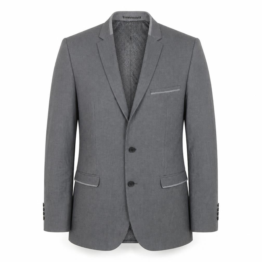 Slaters Mens Grey Polyester Jacket Suit Jacket Size 42 Regular
