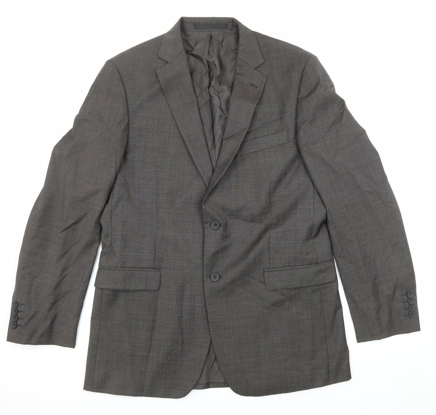 Marks and Spencer Mens Grey Wool Jacket Suit Jacket Size 42 Regular