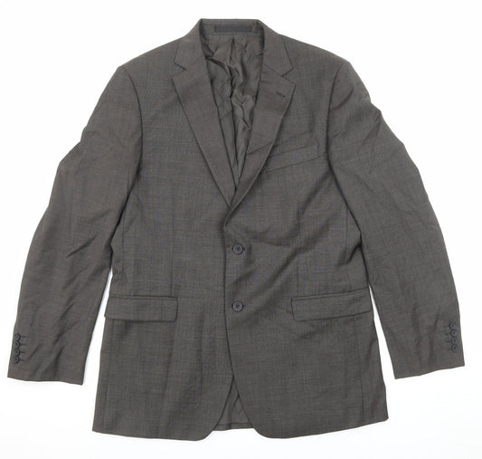 Marks and Spencer Mens Grey Wool Jacket Suit Jacket Size 42 Regular