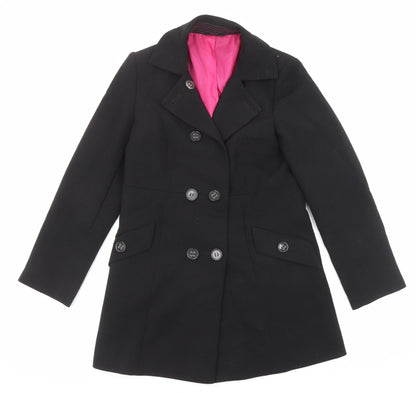 Marks & Spencer Womens Black Jacket Blazer Size 8 Button