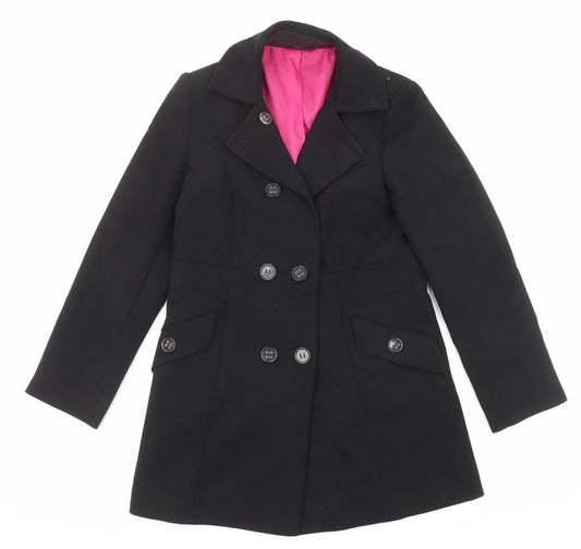 Marks and Spencer Womens Black Jacket Blazer Size 8 Button