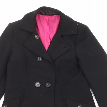 Marks & Spencer Womens Black Jacket Blazer Size 8 Button
