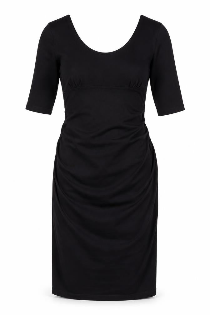 NEXT Womens Black Cotton Shift Size 10 Scoop Neck Pullover