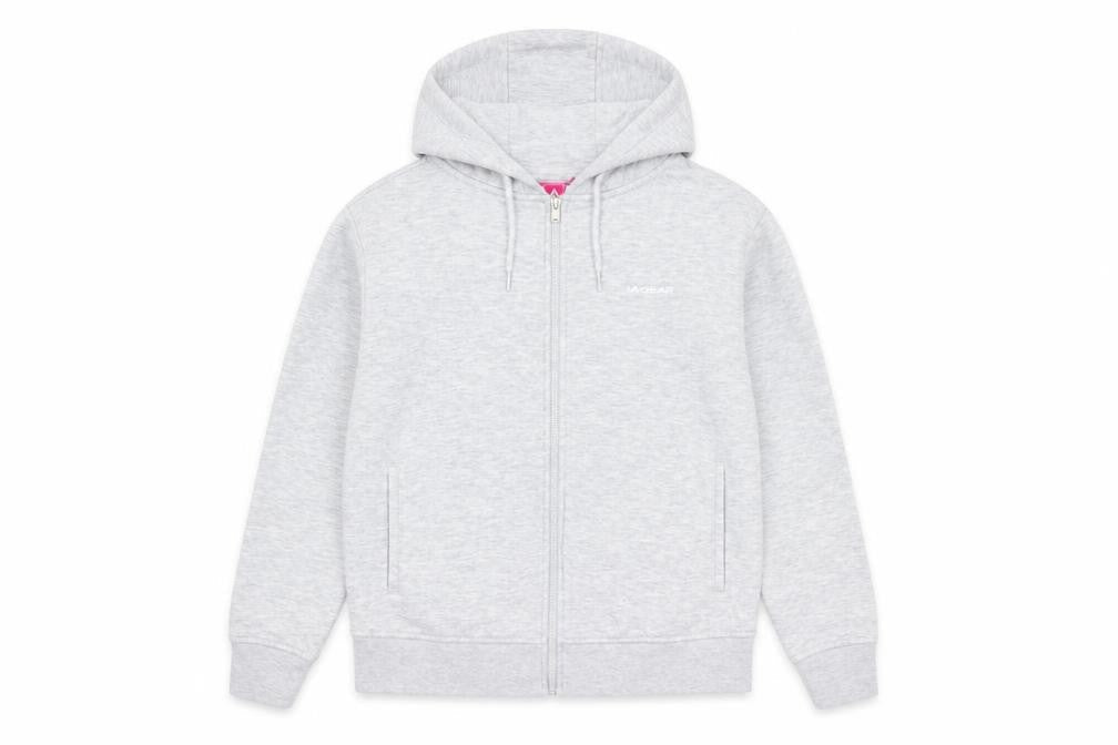 LA Gear Girls Grey Polyester Full Zip Hoodie Size 9-10 Years Zip