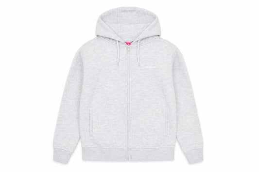 LA Gear Girls Grey Polyester Full Zip Hoodie Size 9-10 Years Zip