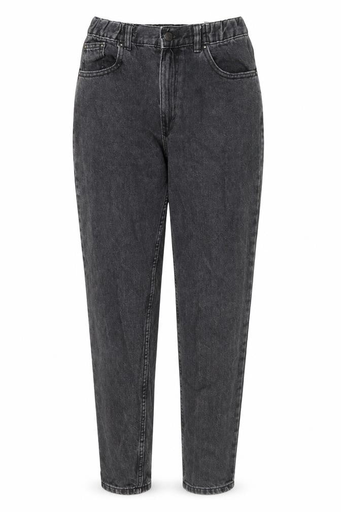 Pull&Bear Womens Grey Cotton Mom Jeans Size 8 L28 in Regular Zip