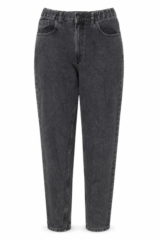 Pull&Bear Womens Grey Cotton Mom Jeans Size 8 L28 in Regular Zip