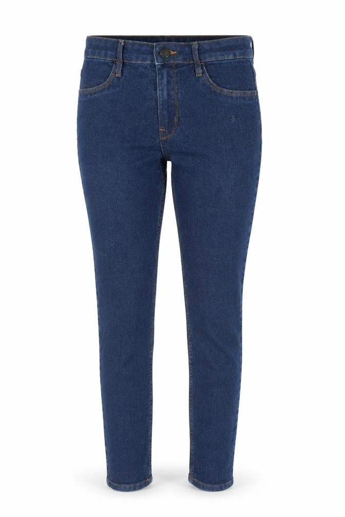 H&M Womens Blue Cotton Skinny Jeans Size 10 L25 in Regular Zip
