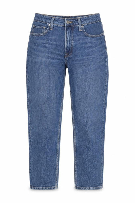 Free Assembly Womens Blue Cotton Straight Jeans Size 8 L28 in Regular Zip