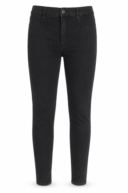 Pull&Bear Womens Black Cotton Skinny Jeans Size 12 L27 in Regular Zip