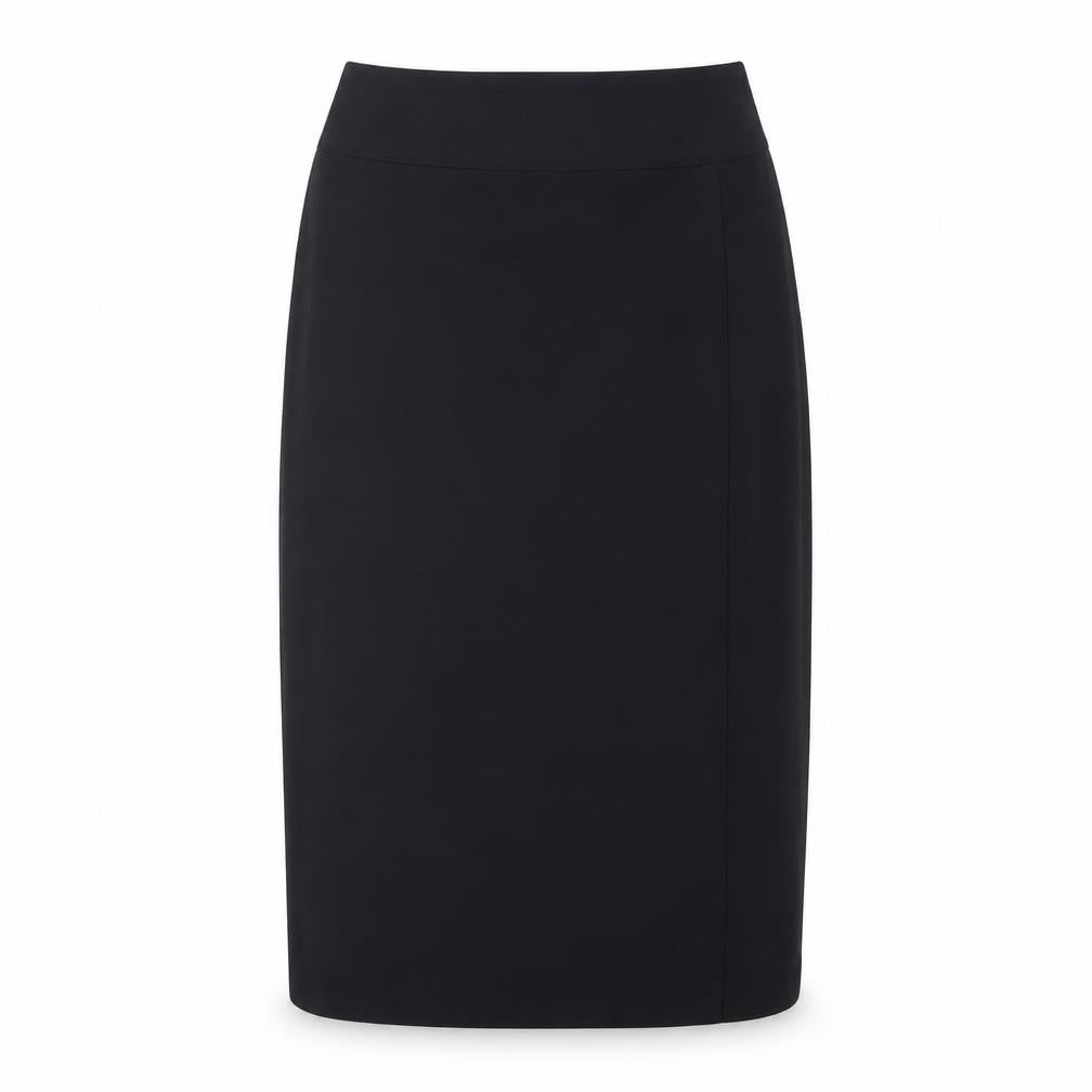 Marks & Spencer Womens Black Polyester A-Line Skirt Size 8 Zip