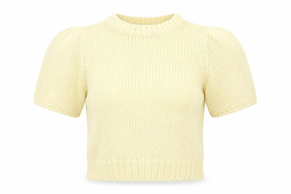 ASOS Womens Yellow Round Neck Polyester Pullover Jumper Size 8
